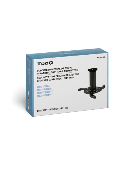 SOPORTE UNIVERSAL DE TECHO GIRATORIO 360º PARA PROYECTOR NEGRO